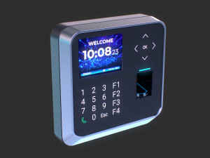 Biometric Attendance System Scanner 3D Model