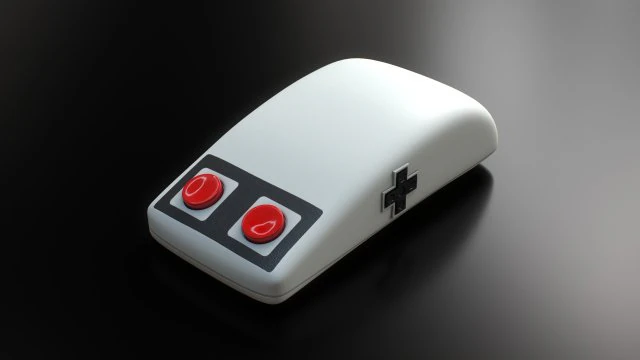 Retro Style Computer Mouse 3D Model .c4d .max .obj .3ds .fbx .stl .blend