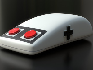 Retro Style Computer Mouse Model 3D
