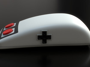 Retro Style Computer Mouse Model 3D