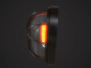 Industrial Wall Light 3D Model