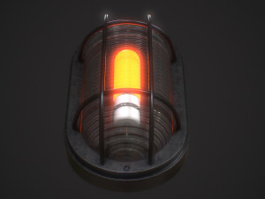 Industrial Wall Light Modèle 3D