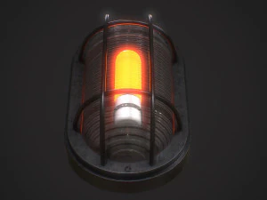 Industrial Wall Light 3D Model