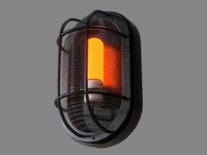 Industrial Wall Light 3D Model