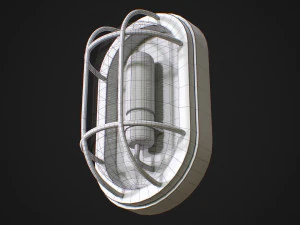 Industrial Wall Light 3D Model