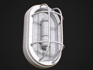 Industrial Wall Light 3D Model