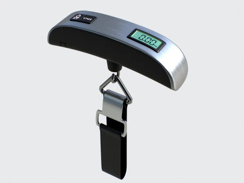 Подвесные весы для багажа VR - AR - низкополигональные 3D Модель