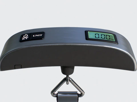 Hanging Luggage Weight Scale VR - AR - low-poly 3D Model