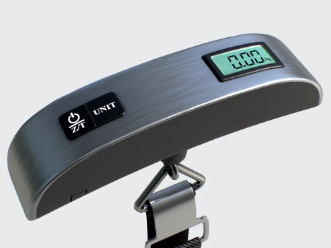 Hanging Luggage Weight Scale VR - AR - low-poly 3D Model