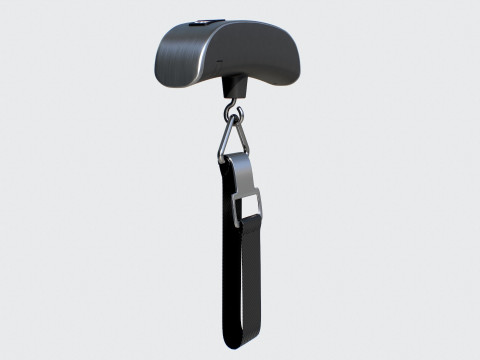 Hanging Luggage Weight Scale VR - AR - low-poly Modello 3D