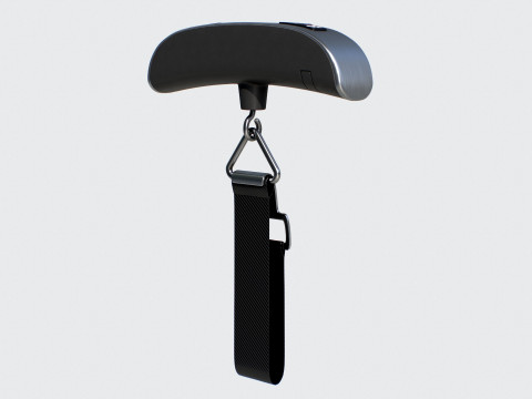 Hanging Luggage Weight Scale VR - AR - low-poly Modello 3D