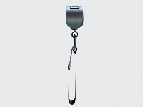 Hanging Luggage Weight Scale VR - AR - low-poly Modello 3D