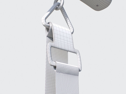 Hanging Luggage Weight Scale VR - AR - low-poly Modello 3D