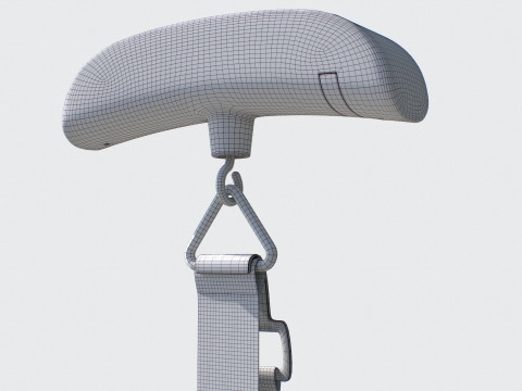 Hanging Luggage Weight Scale VR - AR - low-poly Modello 3D