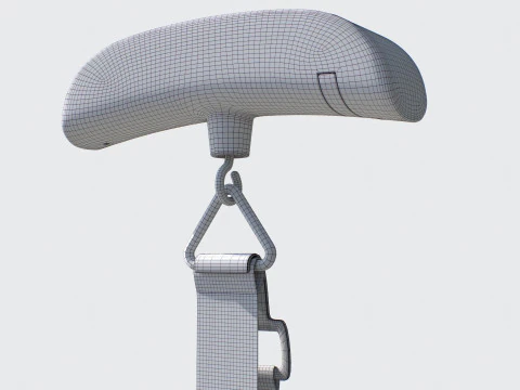 Hanging Luggage Weight Scale VR - AR - low-poly 3D Model