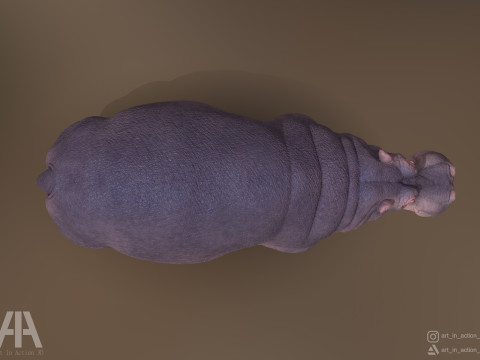 Hippopotamus 3D Принт Модель