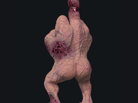 STL Monster Finger Fuckyou Halloween 3D Print Model