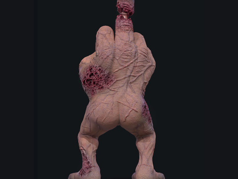 STL Monster Finger Fuckyou Halloween 3D 打印模型