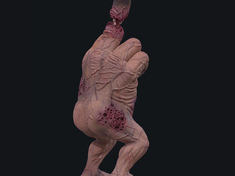 STL Monster Finger Fuckyou Halloween 3D 打印模型