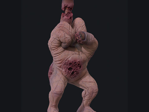 STL Monster Finger Fuckyou Halloween 3D 打印模型