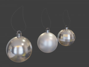 Christmas balls 3D 模型