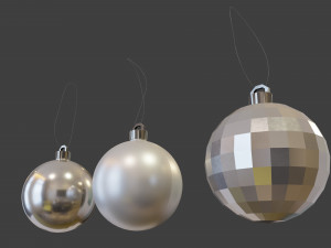 Christmas balls 3D Модель