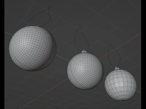 Christmas balls 3D Model