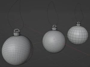 Christmas balls 3D Model