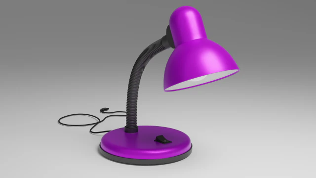 Table lamp 3D Model .c4d .max .obj .3ds .fbx .stl .blend 