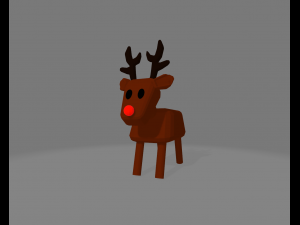 Low Poly Christmas Decoration 3D Model