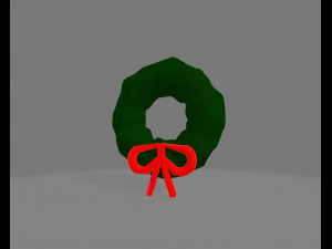 Low Poly Christmas Decoration 3D Model