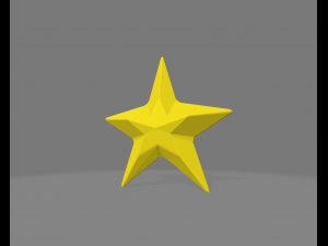 Low Poly Christmas Decoration 3D Model