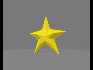 Low Poly Christmas Decoration 3D Model