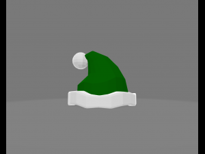 Low Poly Christmas Decoration 3D Model