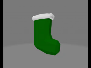 Low Poly Christmas Decoration 3D Model