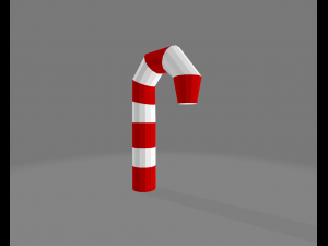 Low Poly Christmas Decoration 3D Model