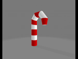 Low Poly Christmas Decoration 3D Model