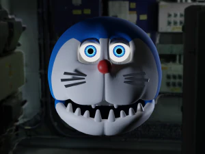 Аніматронний голова Дораемона 3D Модель