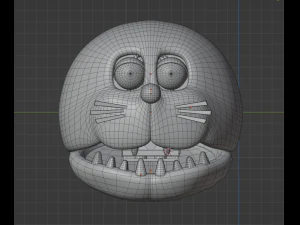 Doraemon Animatronic Head 3D Model
