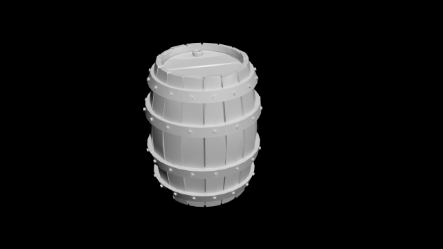 Barrel mediv 3D Model .c4d .max .obj .3ds .fbx .stl .blend 