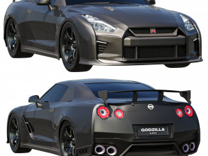 Nissan GTR R35 Godzilla 3D Model