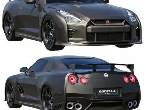 Nissan GTR R35 Godzilla Modello 3D