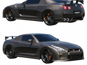 Nissan GTR R35 Godzilla Modelo 3D