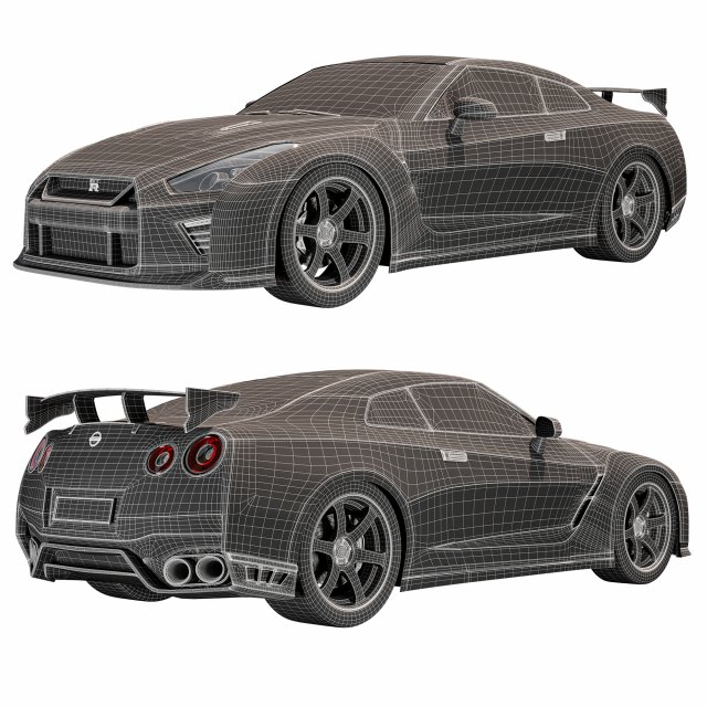 Nissan GTR R35 Godzilla 3D Model in Sport Cars 3DExport