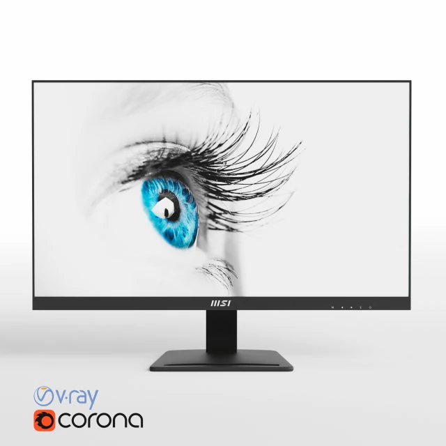 MSI PRO MP273 Model 3D .c4d .max .obj .3ds .fbx .stl .blend 