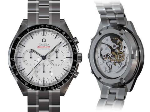Omega Speedmaster 3861 Model 3D