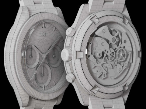 Omega Speedmaster 3861 3D Model