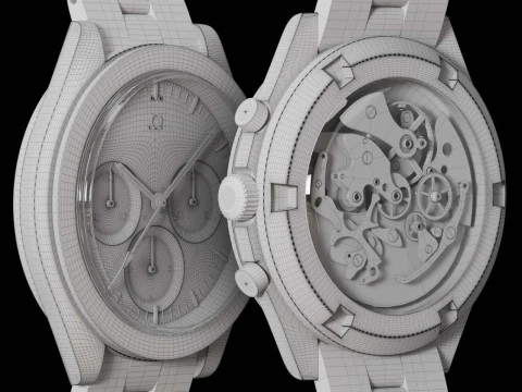 Omega Speedmaster 3861 3D Model