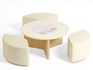 Round Coffee Table 3D Model