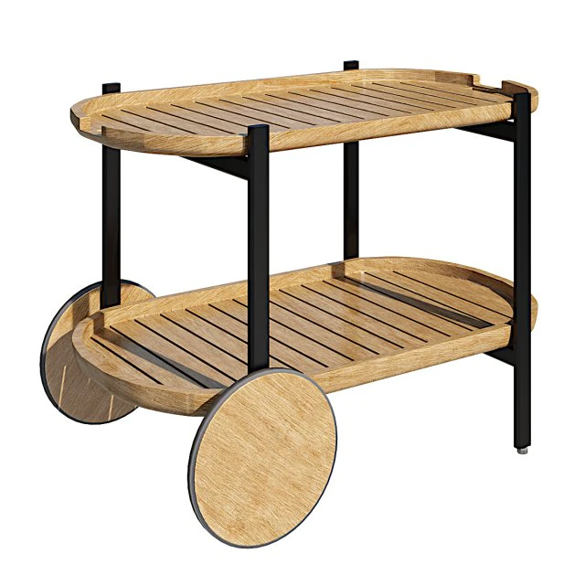 MATEO Drinks trolley By SNOC 3D Model .c4d .max .obj .3ds .fbx .stl .blend 